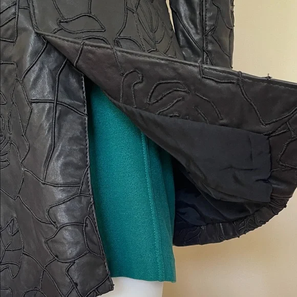 Emporio Armani Black Leather Jacket - Picture 9 of 14